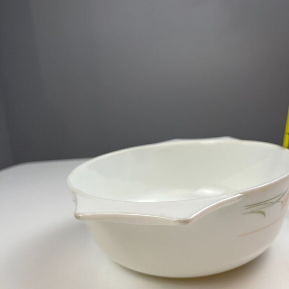 Pyrex casserole round dish with lid Pink Wild flower pattern glass cookware dish - Picture 13 of 13